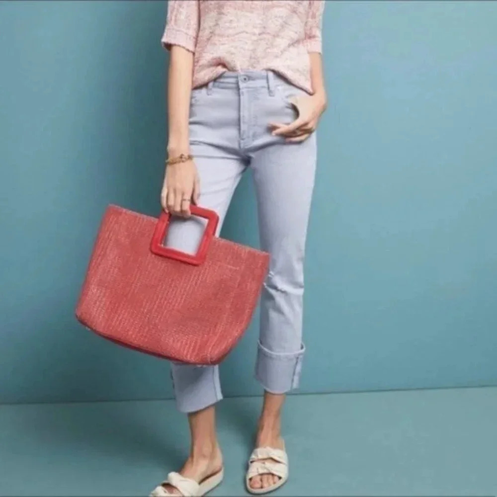 Anthropologie  Pilcro Slim Straight Cuffed Jeans